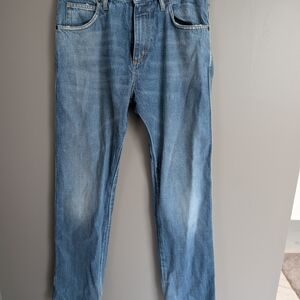 Men's Light Blue Straight Jeans